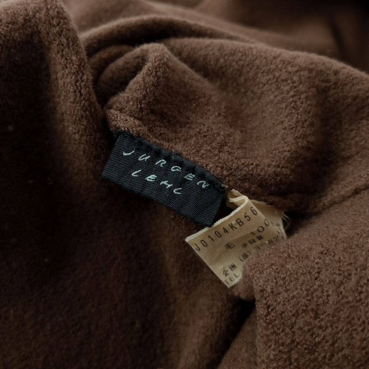 JURGEN LEHL ヨーガンレール ウール 毛 100％ ハイネックニット