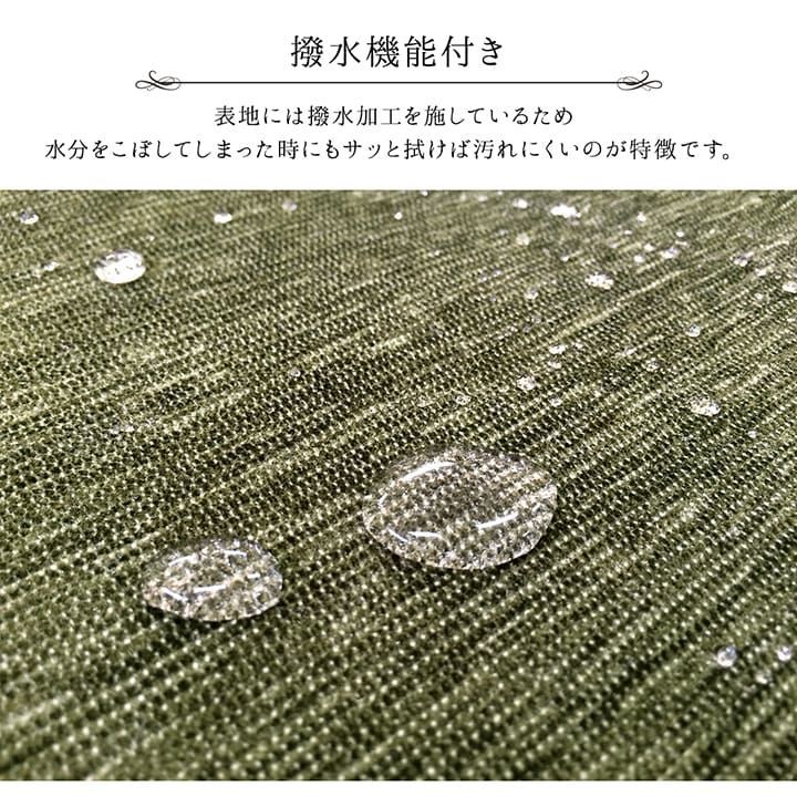 ラグ 撥水ラグ 200×250cm ブルー ラグ無地 シェニール織り 高級感