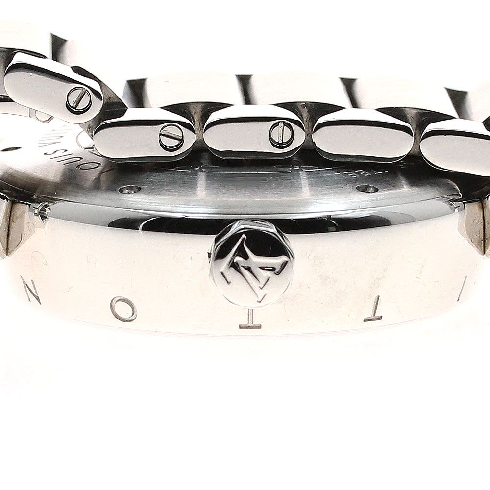  ルイ ヴィトン LOUIS VUITTON Q1131 タンブール GMT デイト 自動巻き メンズ 箱 保証書付き_923322 ワンポイント 自動巻き時計 腕時計(アナログ)