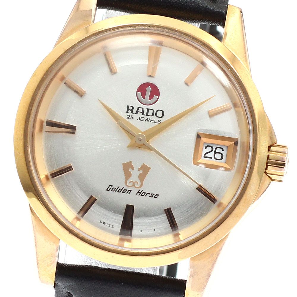 ラドー RADO 658 3833 2 ゴールデンホース デイト 自動巻き メンズ 内箱 保証書付き_938992