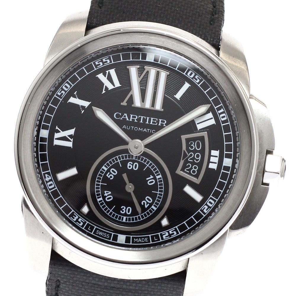 カルティエ CARTIER W7100041 カリブル ドゥ カルティエ デイト 自動巻き メンズ _937505