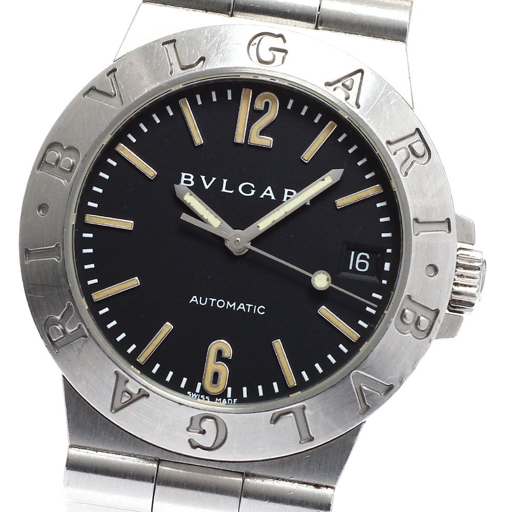 ブルガリ BVLGARI LCV35S ディアゴノ デイト 自動巻き メンズ _938539