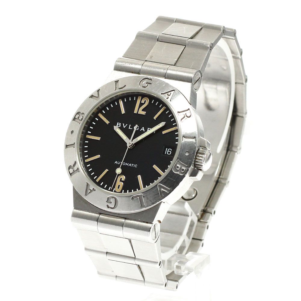 ブルガリ BVLGARI LCV35S ディアゴノ デイト 自動巻き メンズ _938539