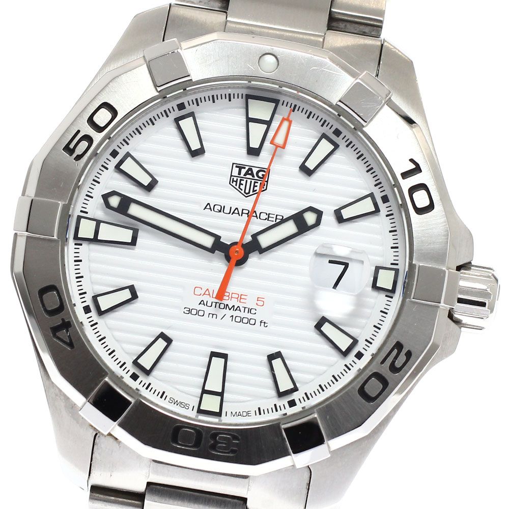 タグホイヤー TAG HEUER WAY2013 アクアレーサー キャリバー5 デイト 自動巻き メンズ 箱 保証書付き_932536