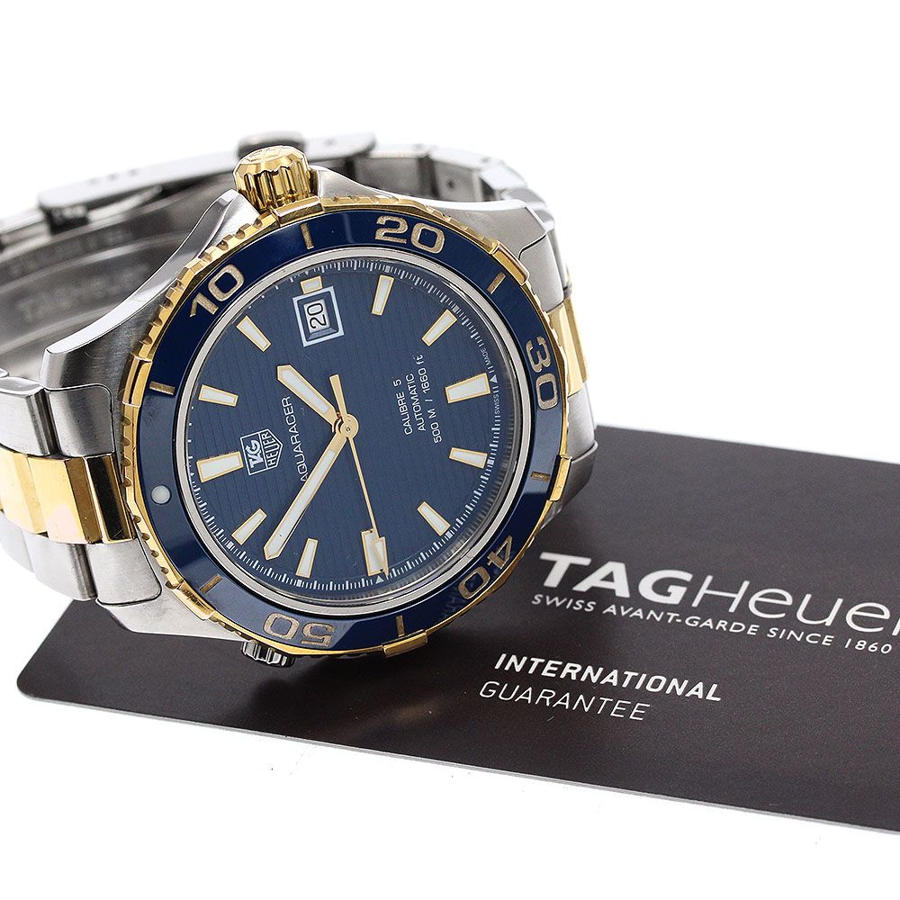  タグホイヤー TAG HEUER WAK2120 BB0835 アクアレーサー キャリバー5 デイト 自動巻き メンズ 保証書付き_938293 今季注目 自動巻き時計 腕時計(アナログ)