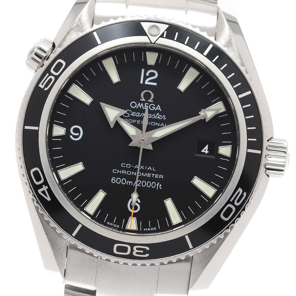 オメガ OMEGA 2201 50 シーマスター プラネットオーシャン 600M デイト 自動巻き メンズ 保証書付き_895513