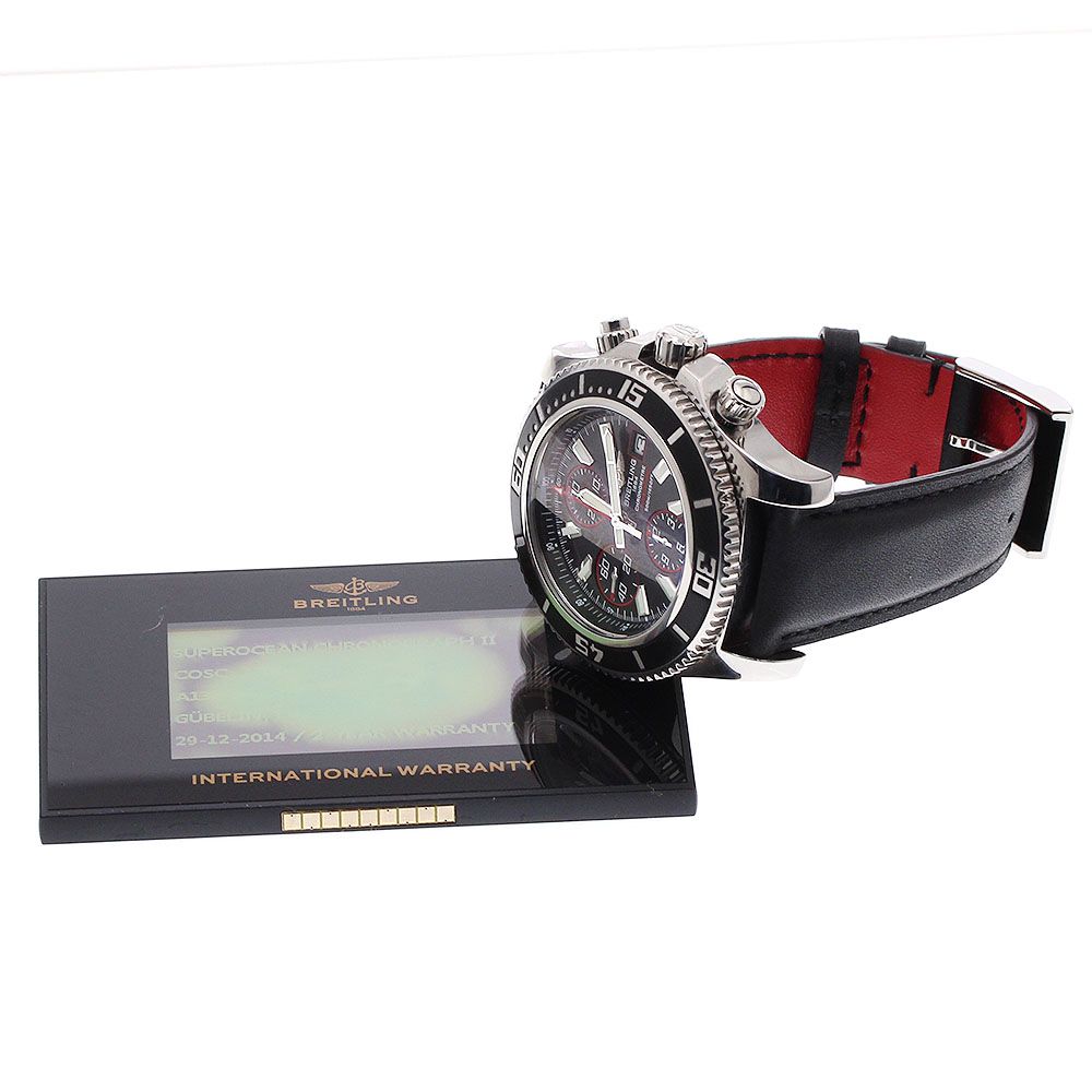 ブライトリング BREITLING A13341 スーパーオーシャン クロノグラフ 自動巻き メンズ 保証書付き_937864 通勤対応 自動巻き時計 腕時計(アナログ)