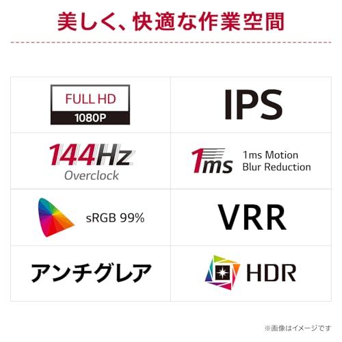 LG モニター ディスプレイ UltraGear 24 G 411 A-B 23.8インチ| |120 Hz オーバークロック時 144 |IPS|sRGB 99%|HDR|アンチグ |HDMI|DisplayPort|V bb 296 c 4
