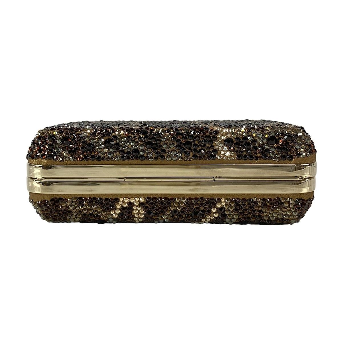 クリスチャンルブタン ショルダーバッグ - 黒×ゴールド ラインストーン