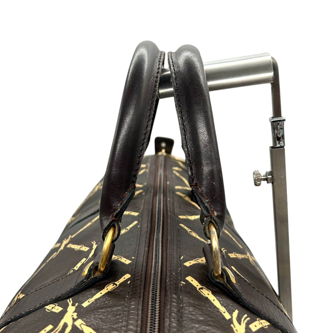 美品】ロンシャン Longchamp ボストンバッグ 旅行鞄 レザー 本革