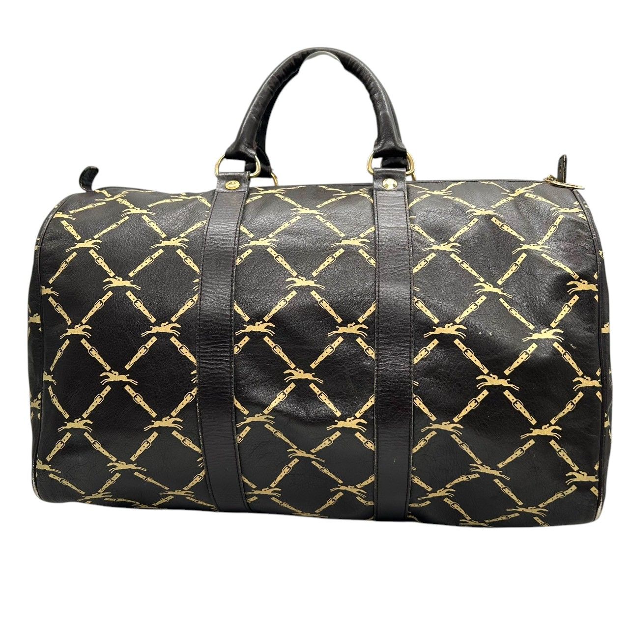 美品】ロンシャン Longchamp ボストンバッグ 旅行鞄 レザー 本革