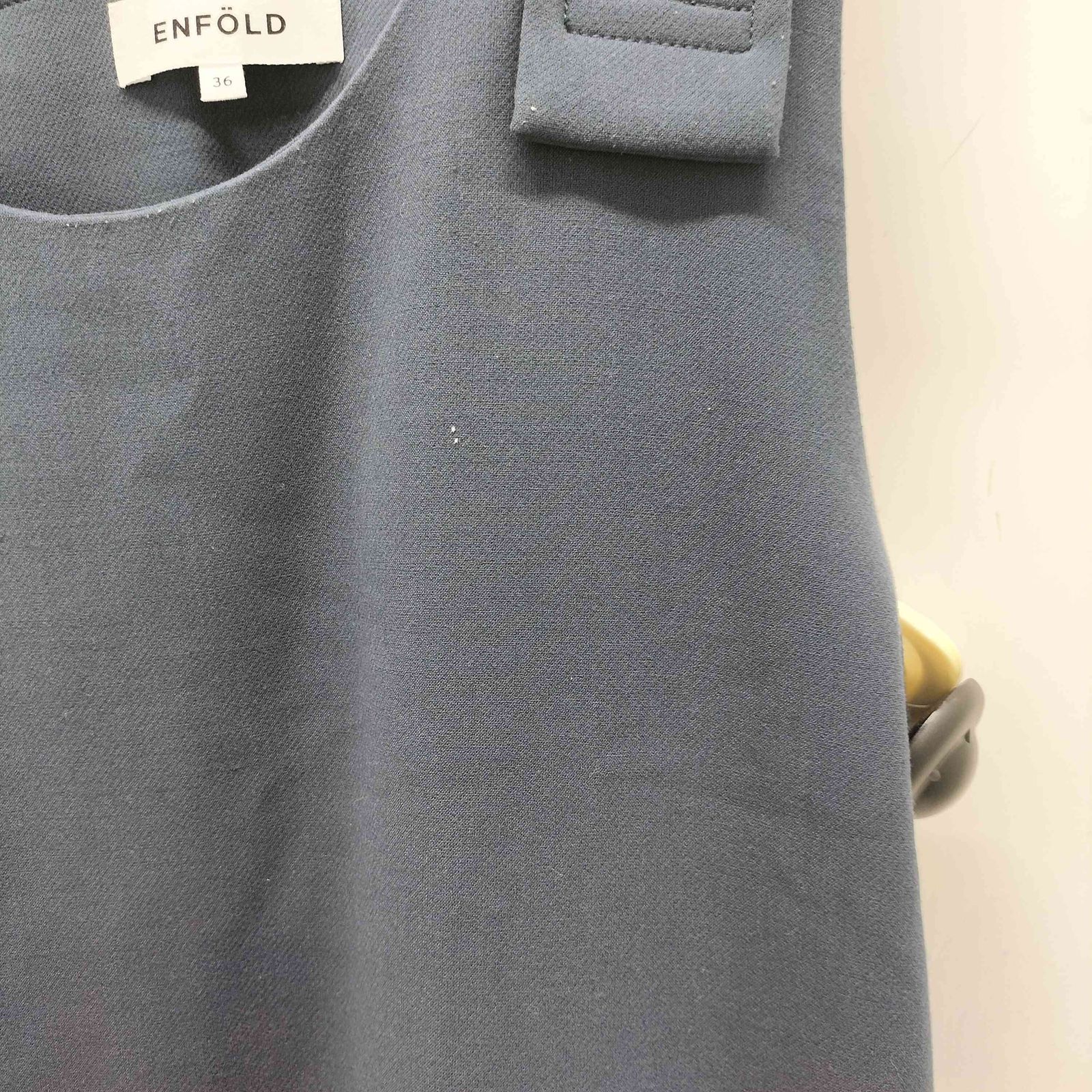 エンフォルド ENFOLD ダブルクロス1ヘムドレープジャンパースカート