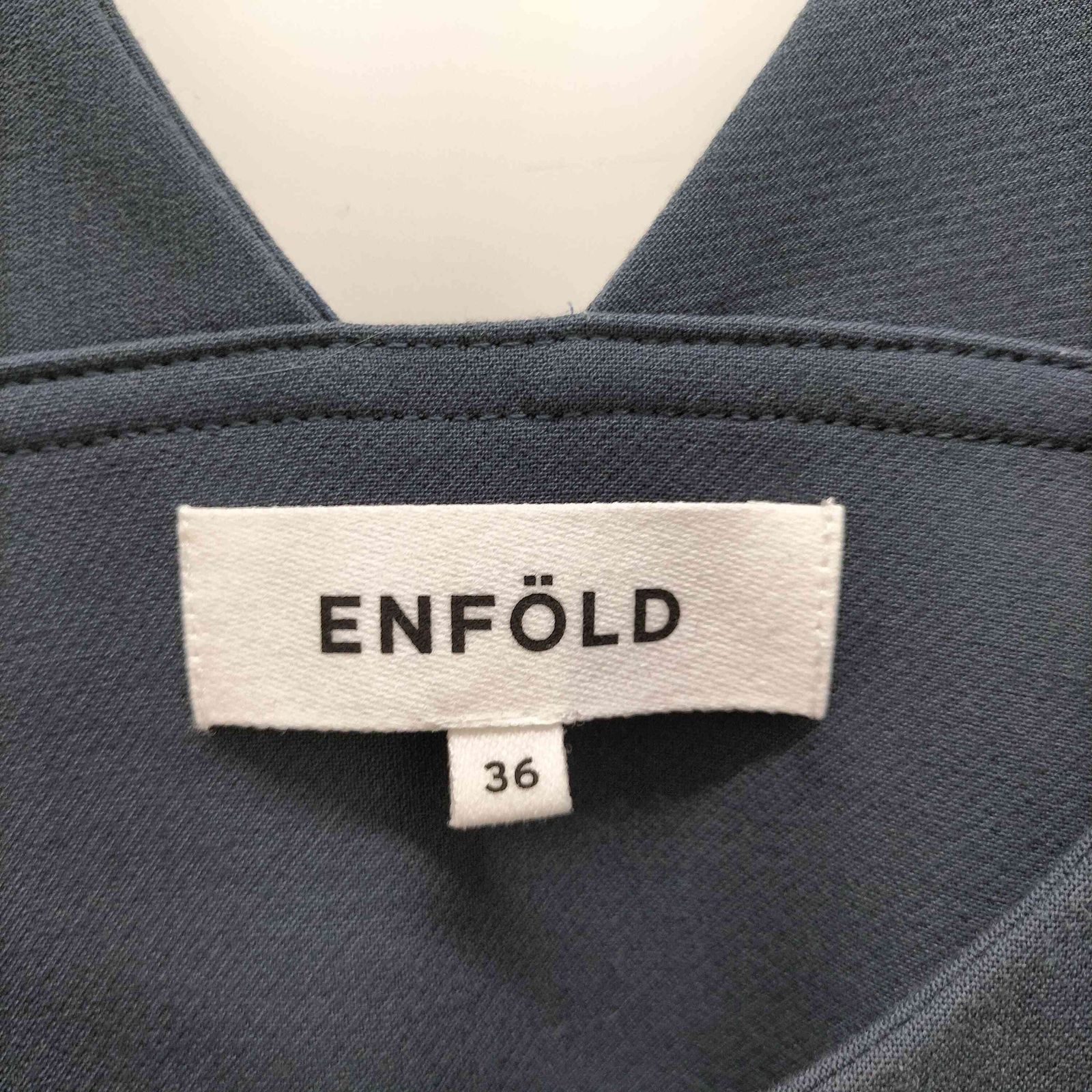 エンフォルド ENFOLD ダブルクロス1ヘムドレープジャンパースカート