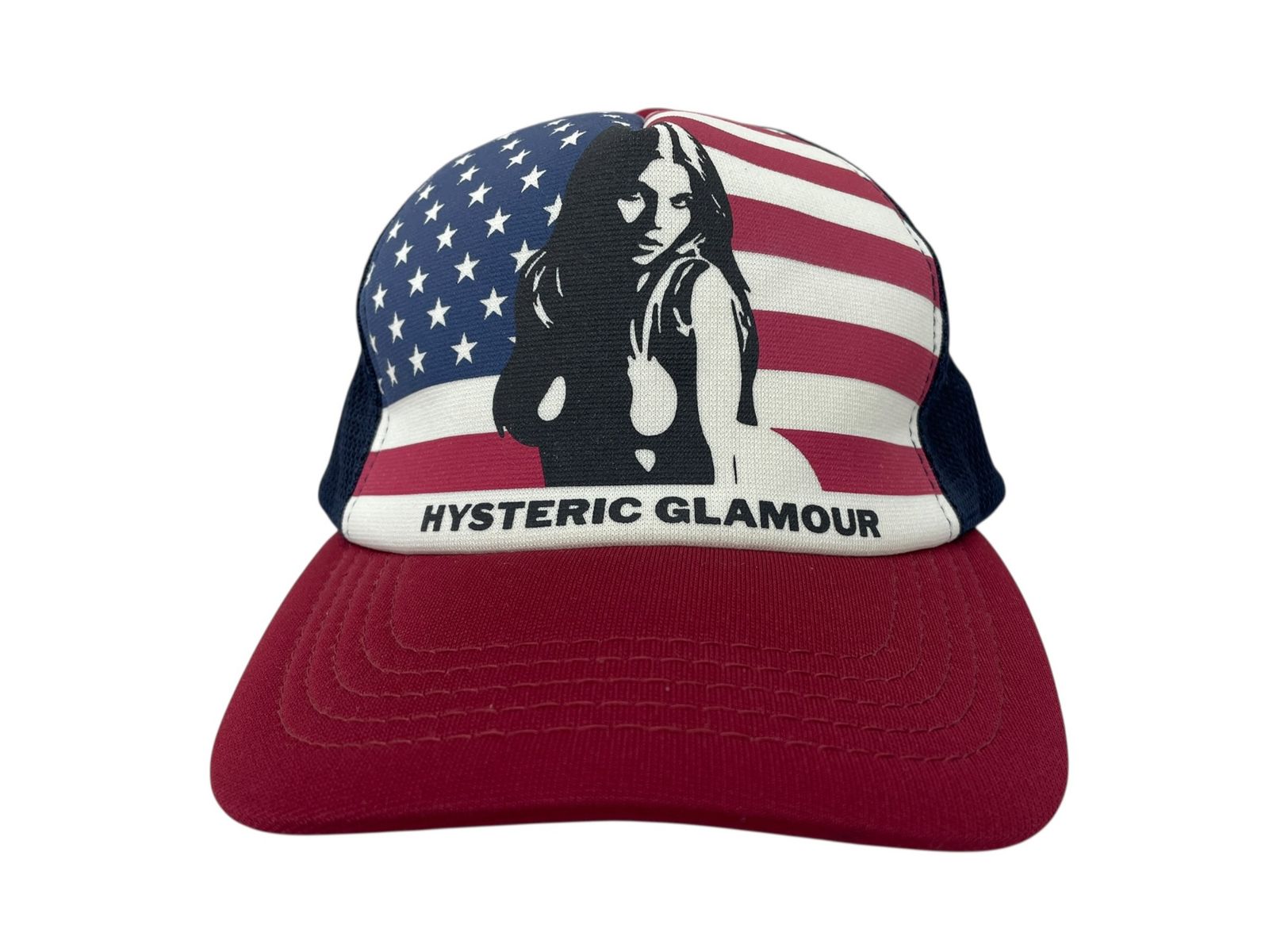 ★ HYSTERIC GLAMOURキャップ ヒスガール 星条旗 メッシュ　フリーサイズ メンズ (ヒステリックグラマー) HYSTERIC GLAMOUR (ヒステリックグラマー) ヒスガール 星条旗メッシュ