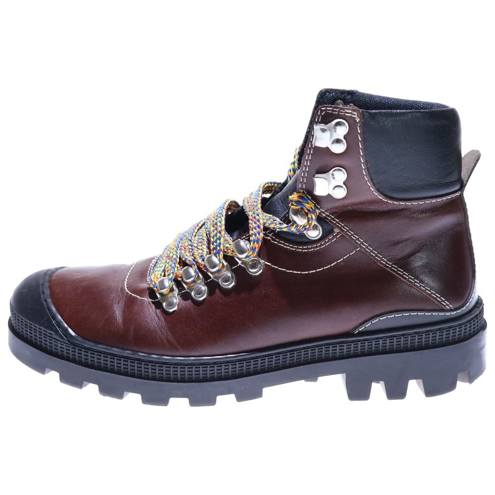 LOEWE (ロエベ) レザー レースアップ ハイカット トレッキングシューズ