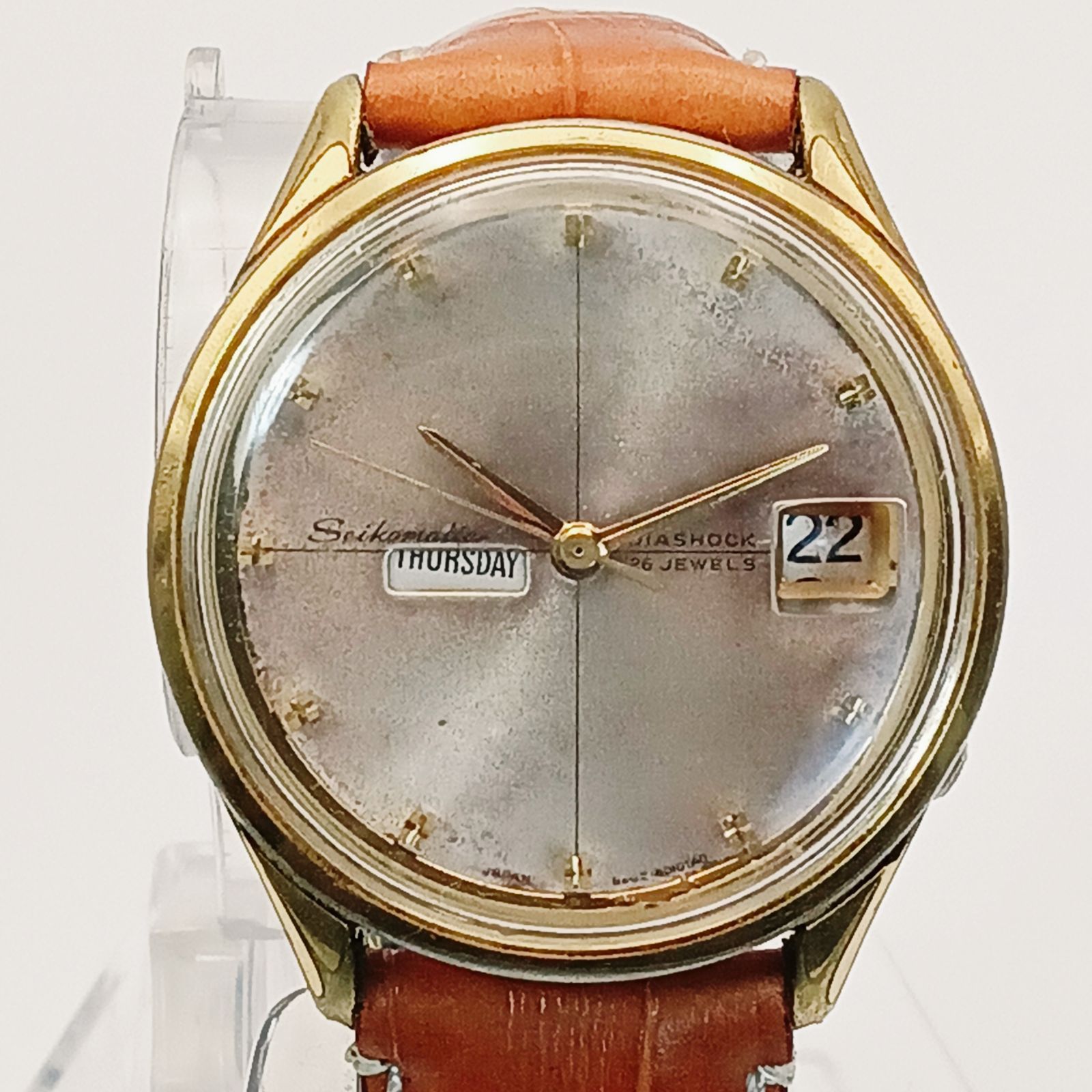 稼働 0128 1 SEIKO MATIC セイコー マチック 6206 8010 メンズ腕時計 自動巻き イルカ 王冠 26石