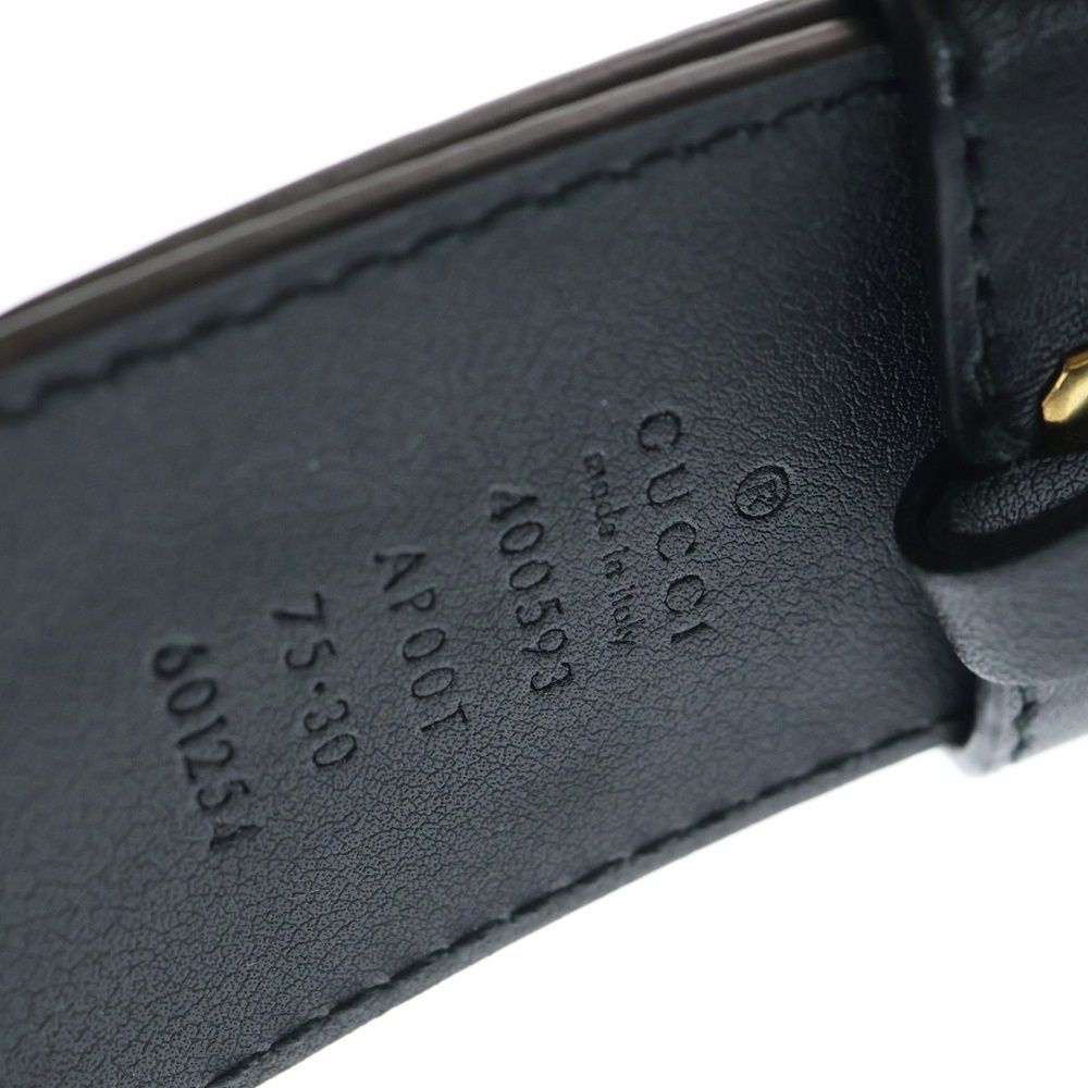 美品 グッチ キャンバス ダブルリング ベルト ボーダー ブラック ゴールド 美品 グッチ キャンバス ダブルリング ベルト ボーダー ブラック