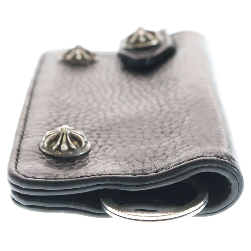 CHROME HEARTS (クロムハーツ) KEY CASE クロスボールボタン レザー