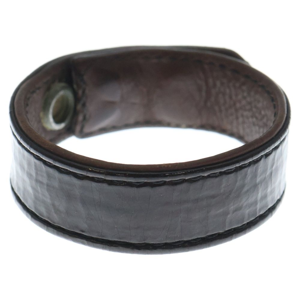 Chrome hearts 3BTN 2SNPブレスレット クロスボタン レザー CHROME HEARTS（クロムハーツ） 3BTN 2SNP クロスボール3ボタン2