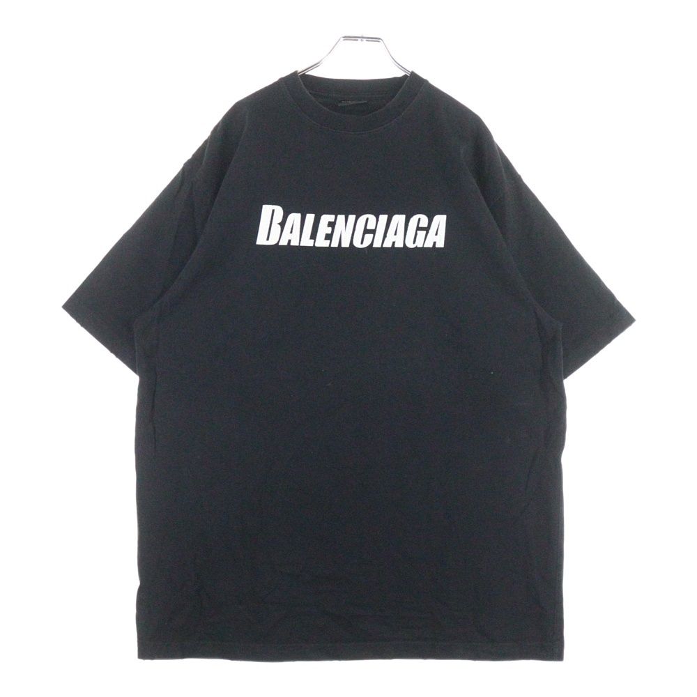 BALENCIAGA (バレンシアガ) ロゴプリント オーバーサイズ クルーネック