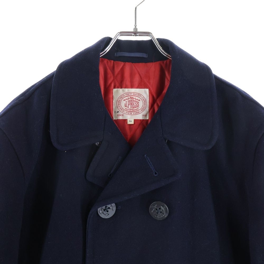J.PRESS (ジェイプレス) ウール ピーコート ネイビー - メルカリ