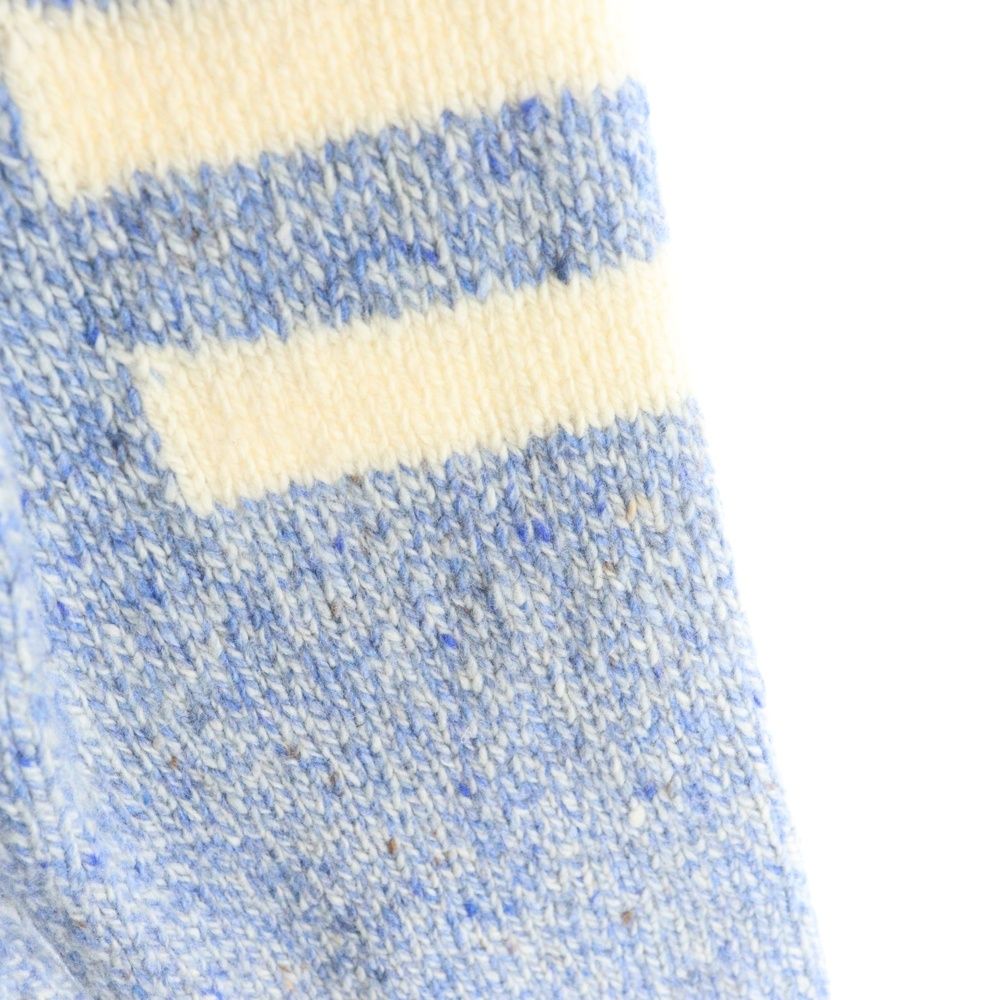 CHANEL (シャネル) 08AW ココマークロゴ刺繍 ボーダー柄 カシミヤ混