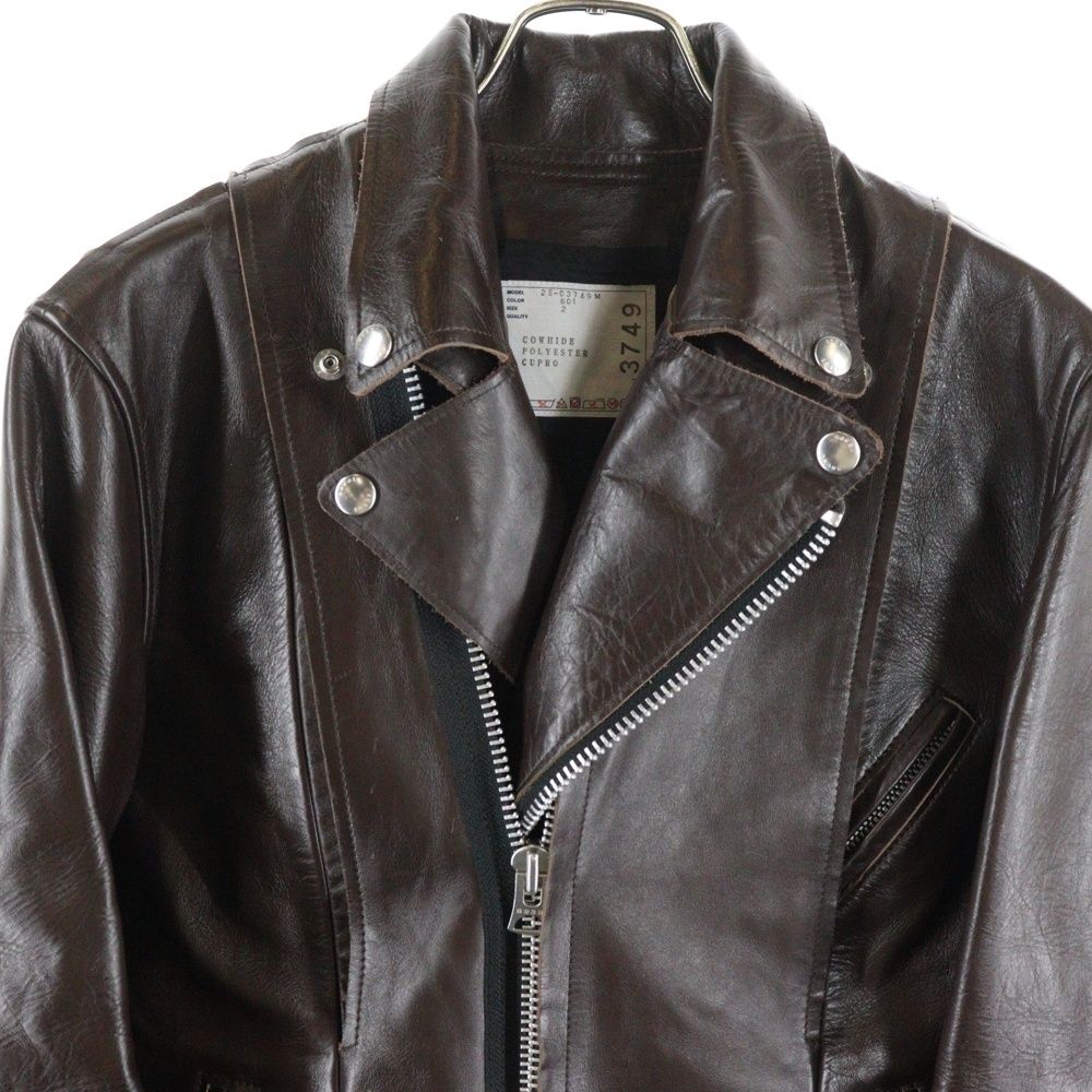 Sacai (サカイ) 25AW Leather Jacket カウレザー ダブルライダース