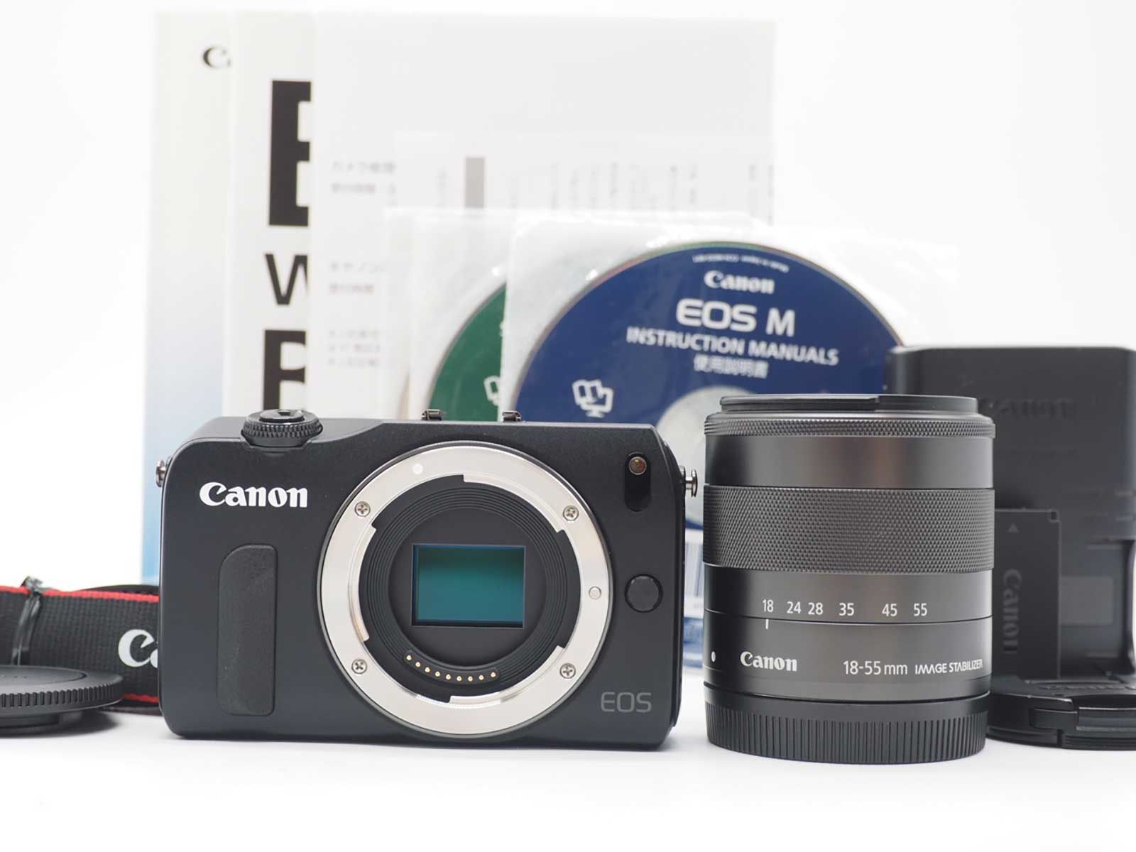 Canon EOS M カメラ限定色 キャノン Canon EOS M Mirrorless Digital Camera Black 18-55mm Lens