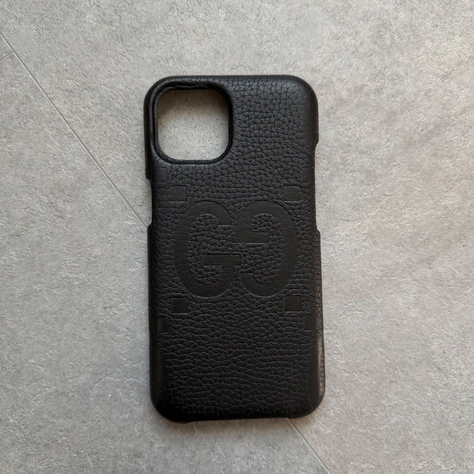 未使用 GUCCI グッチ iPhone 15 ケース ジャンボGG レザー アイフォン