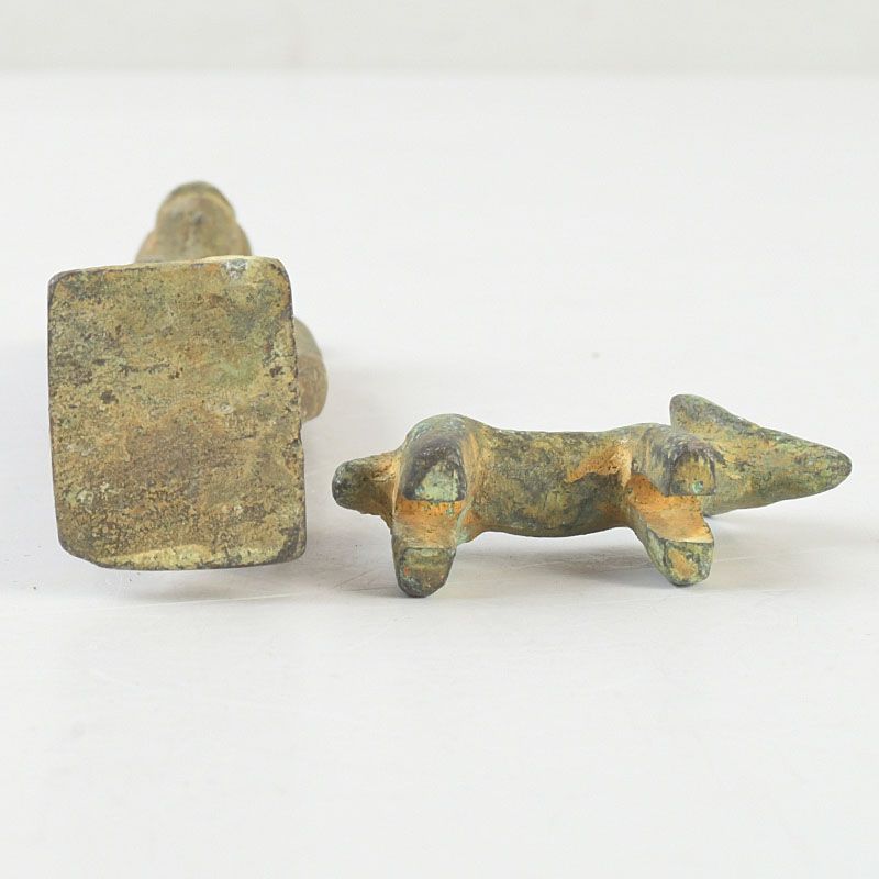 中国 古銅青銅 人物像 神獣 矢尻 3点まとめて C S633 - メルカリ