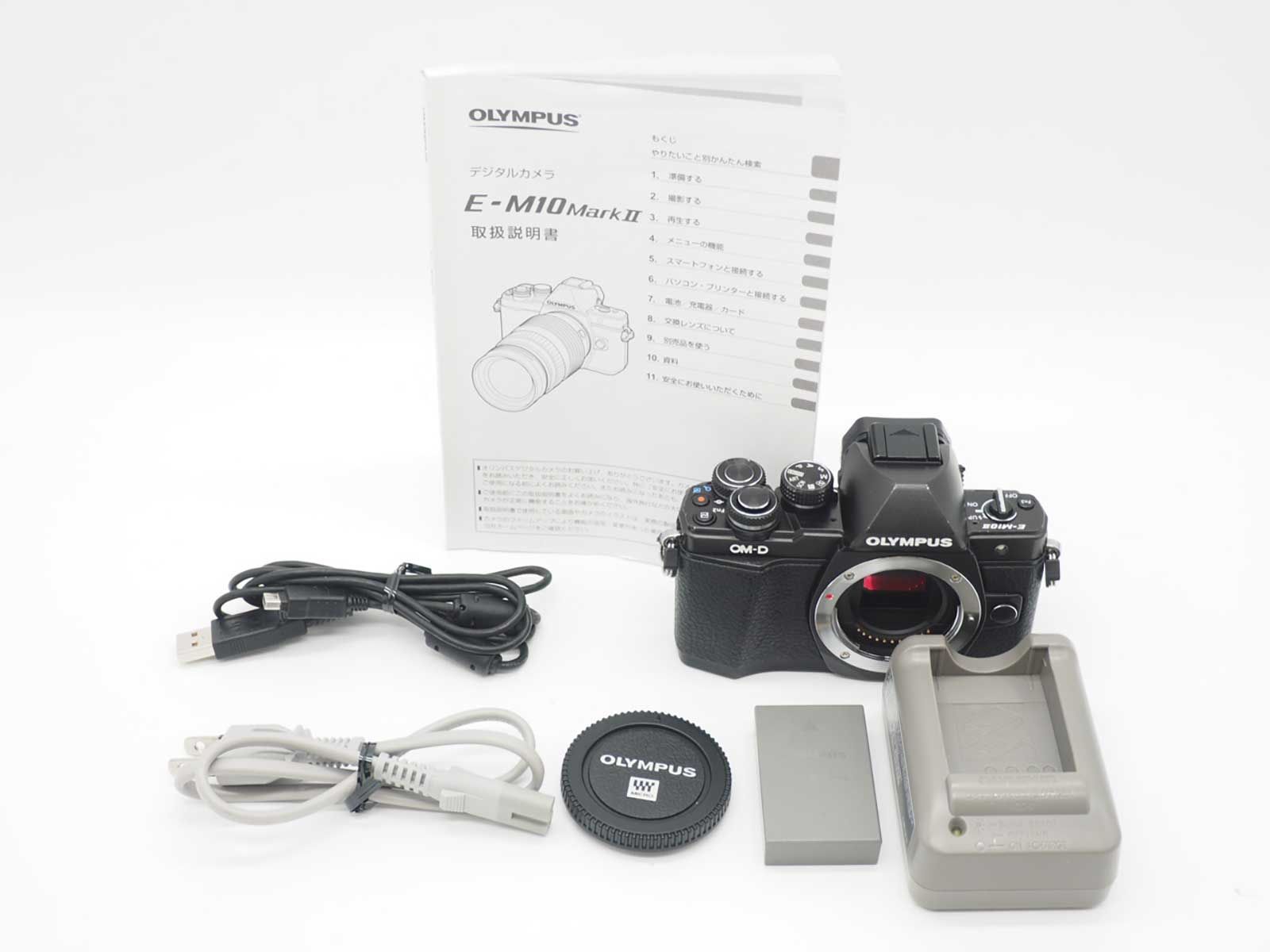 オリンパス Olympus OM-D E-M10 Mark II 16.1MP Camera Black 29437