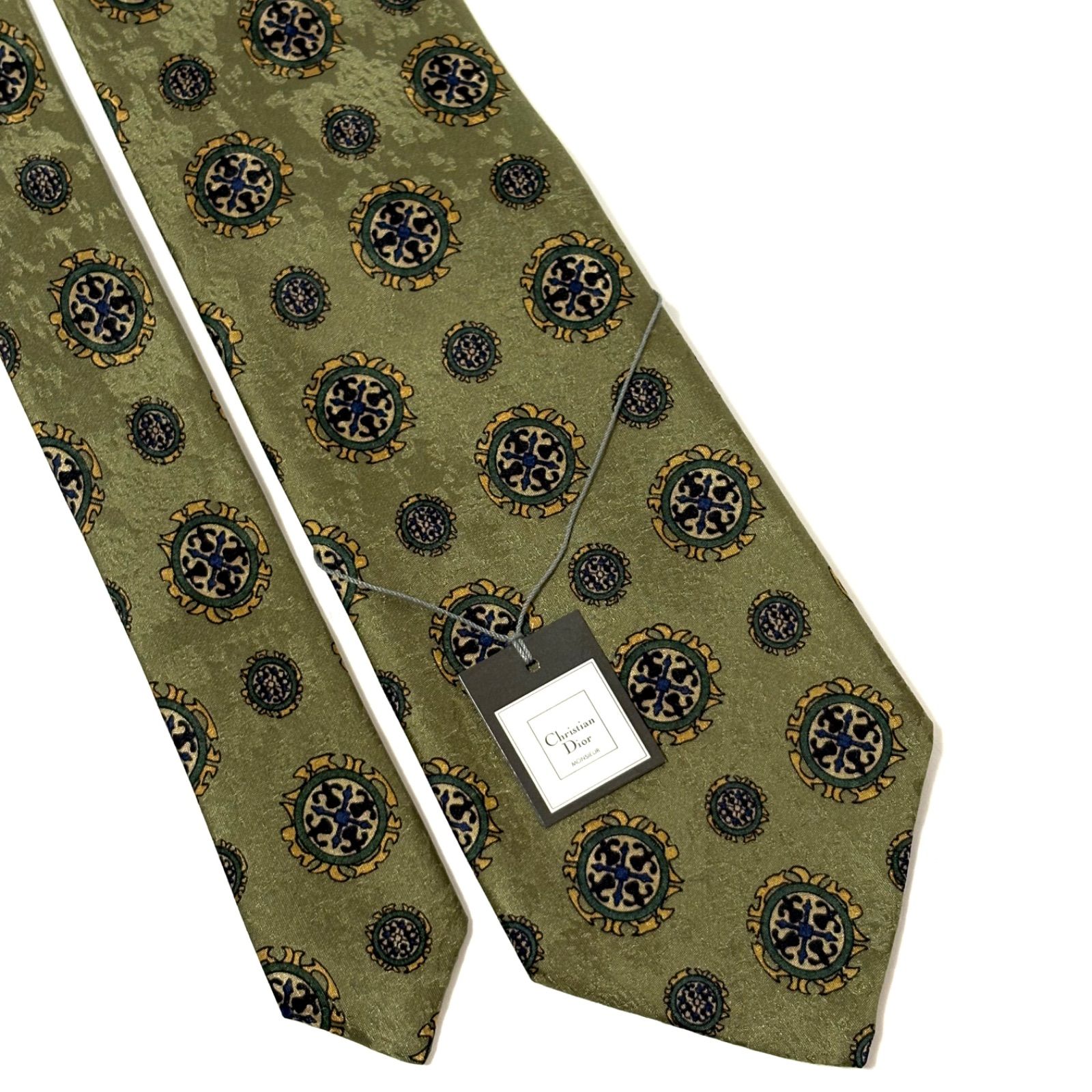未使用・タグ付き✨ クリスチャンディオール ネクタイ 光沢 ダーク