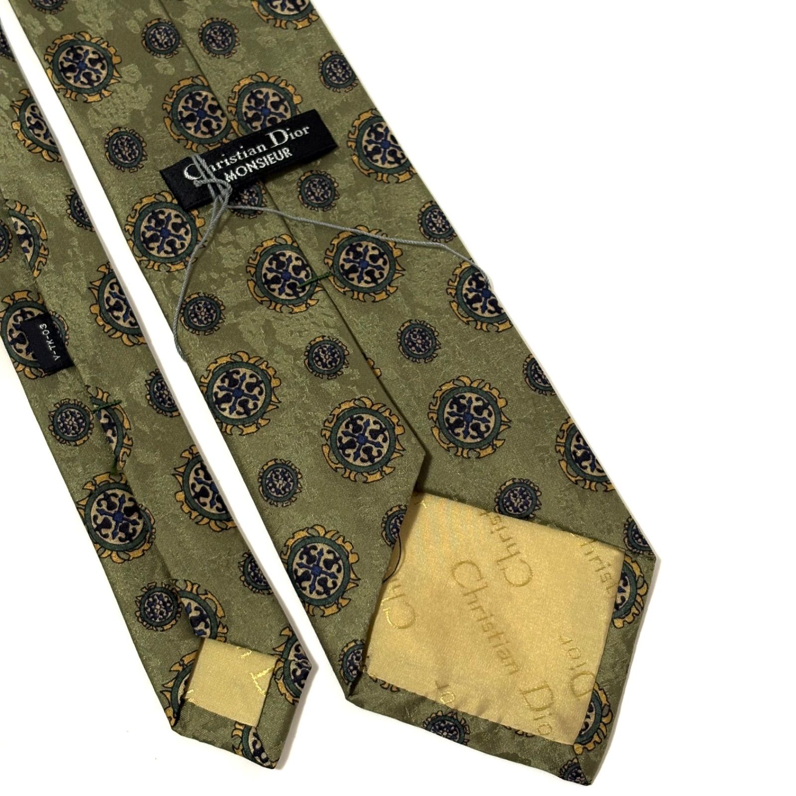 未使用・タグ付き✨ クリスチャンディオール ネクタイ 光沢 ダーク