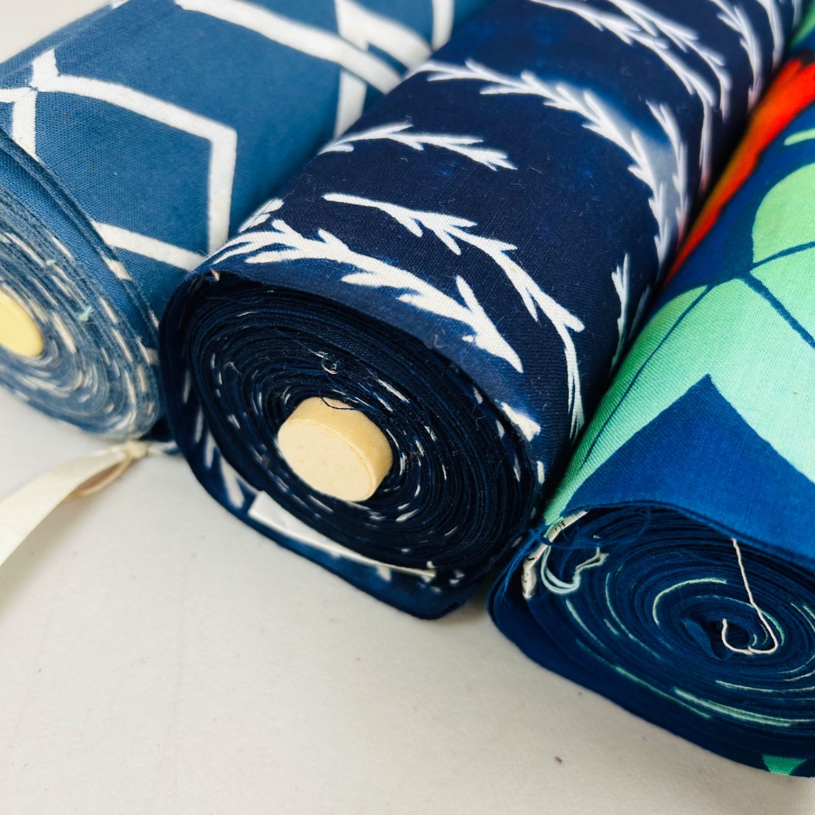 綿浴衣 反物 3本 反物まとめ売り リメイク材料 m-898 - メルカリ