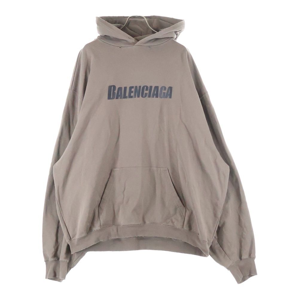 BALENCIAGAデストロイ ダメージ加工 ロンT ワイド カットソー BALENCIAGA デストロイ ダメージ - バレンシアガ ダメージ加工
