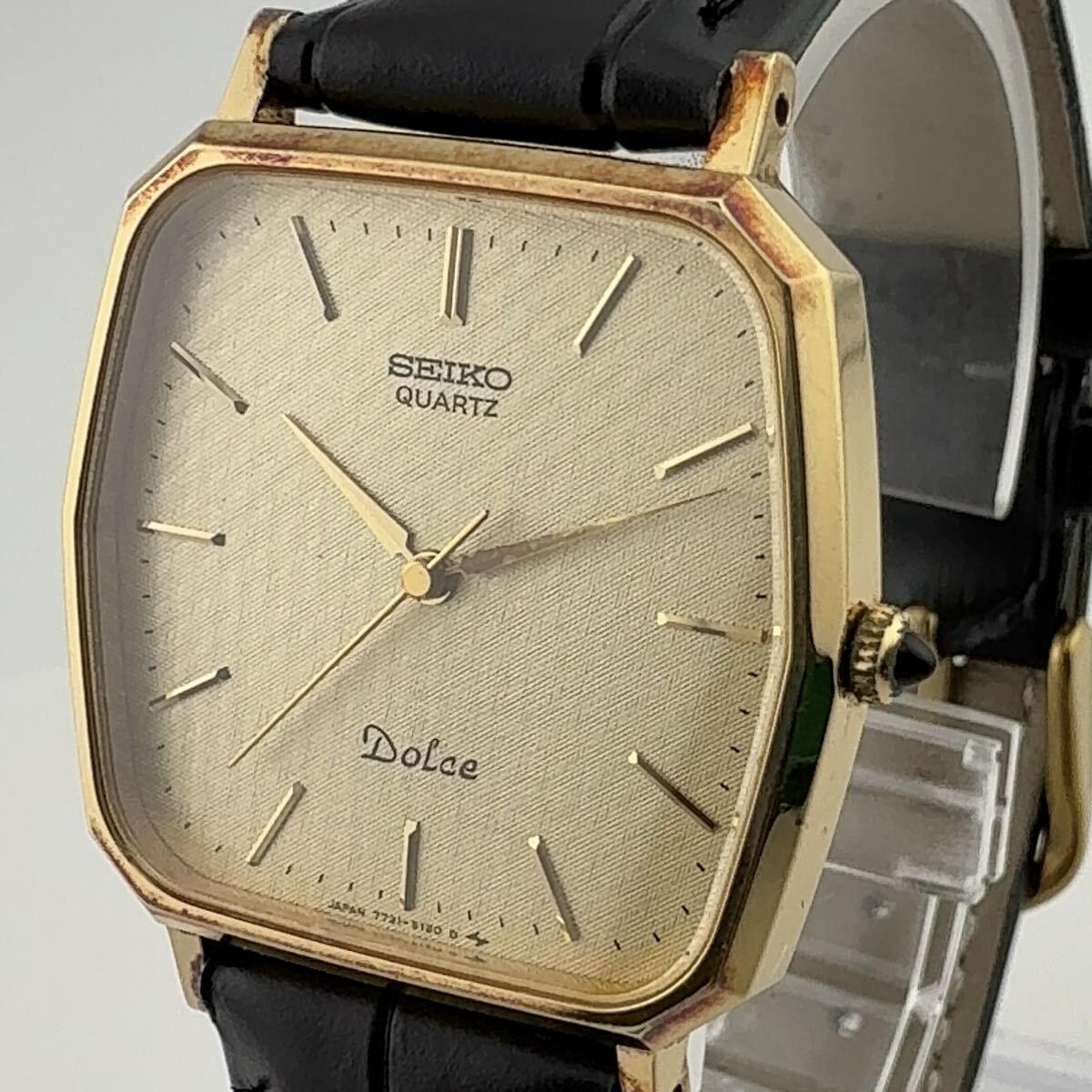 SEIKO 7731-5120 セイコー DOLCE ドルチェ クォーツ SGP 30 スクエア 
