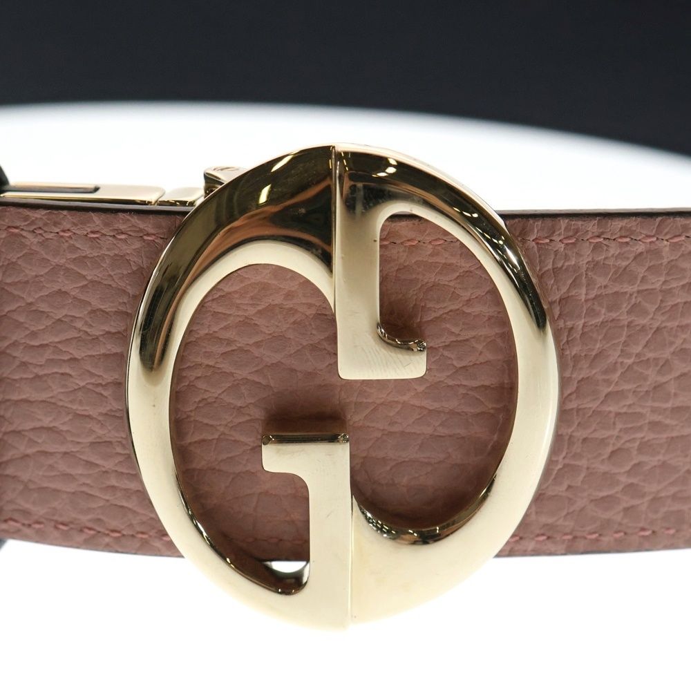 GUCCI (グッチ) インターロッキングG ロゴバックル リバーシブル