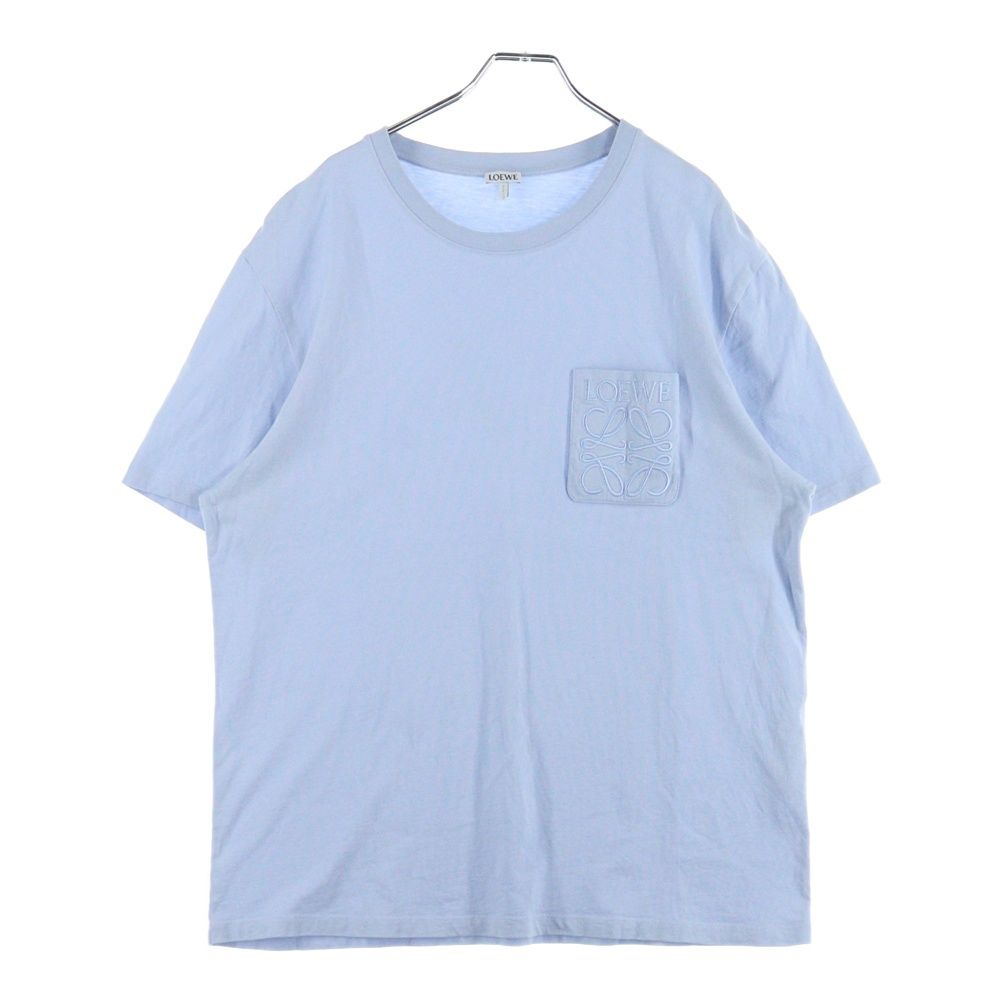 LOEWE (ロエベ) アナグラム刺繍 半袖Tシャツ カットソー ブルー H526Y22XBC