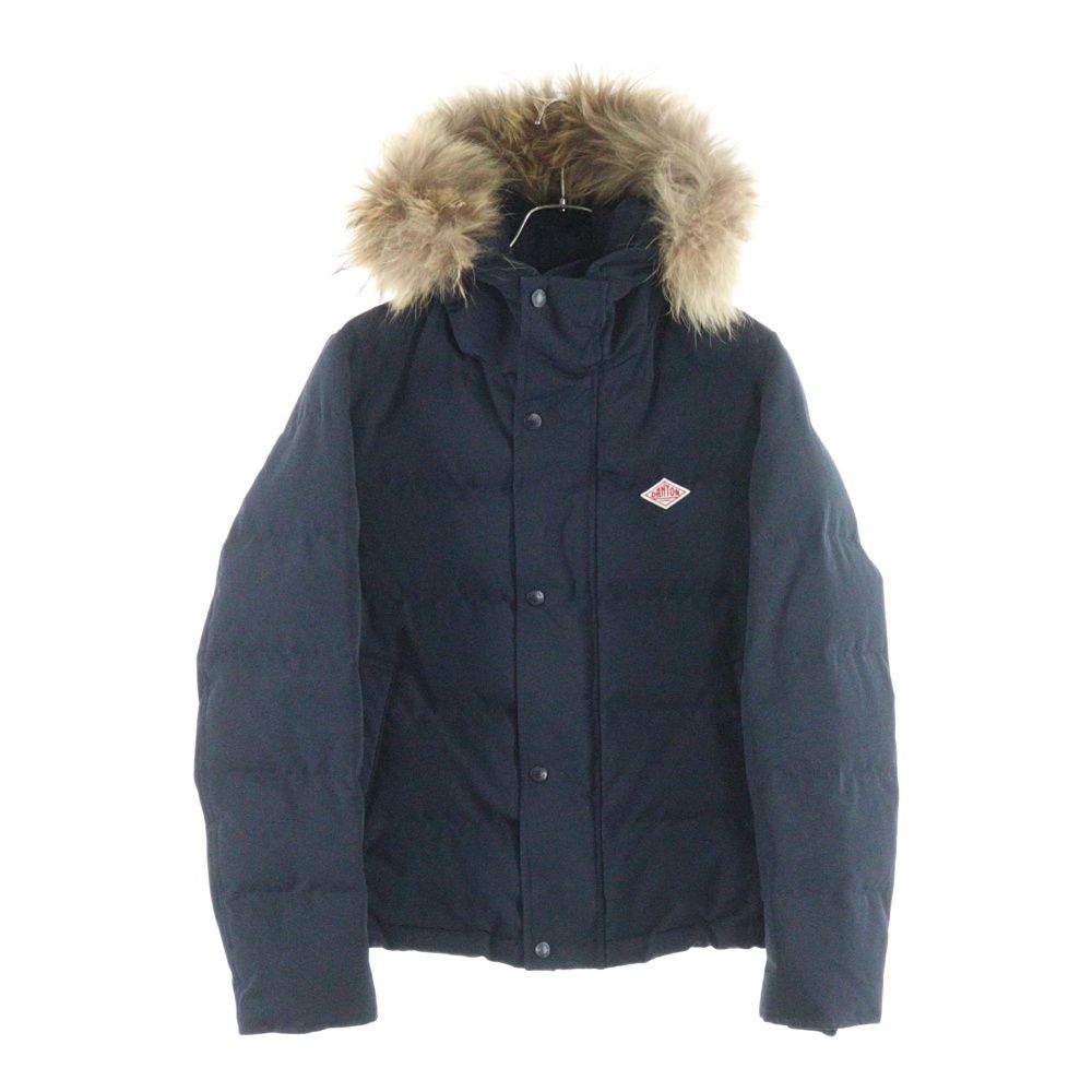 DANTON ネイビー　36 ダウンジャケット ファー付き DANTON ダントン ファーダウンコート ダウンジャケット 36 Sサイズ相当