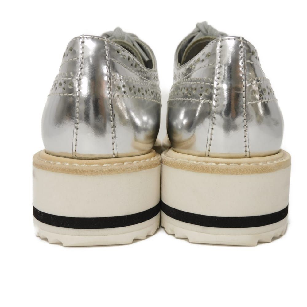 PRADA メダリオン ウイングチップ ヴィンテージ加工 PRADA - PRADA プラダ メダリオン ウィングチップ 6 1/2