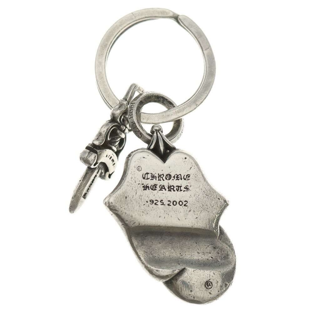 クロムハーツ キーリング キーホルダー リップアンドタン スプリットダガー CHROME HEARTS (クロムハーツ) LIPSTONGUE DAGGER リップアンドタン