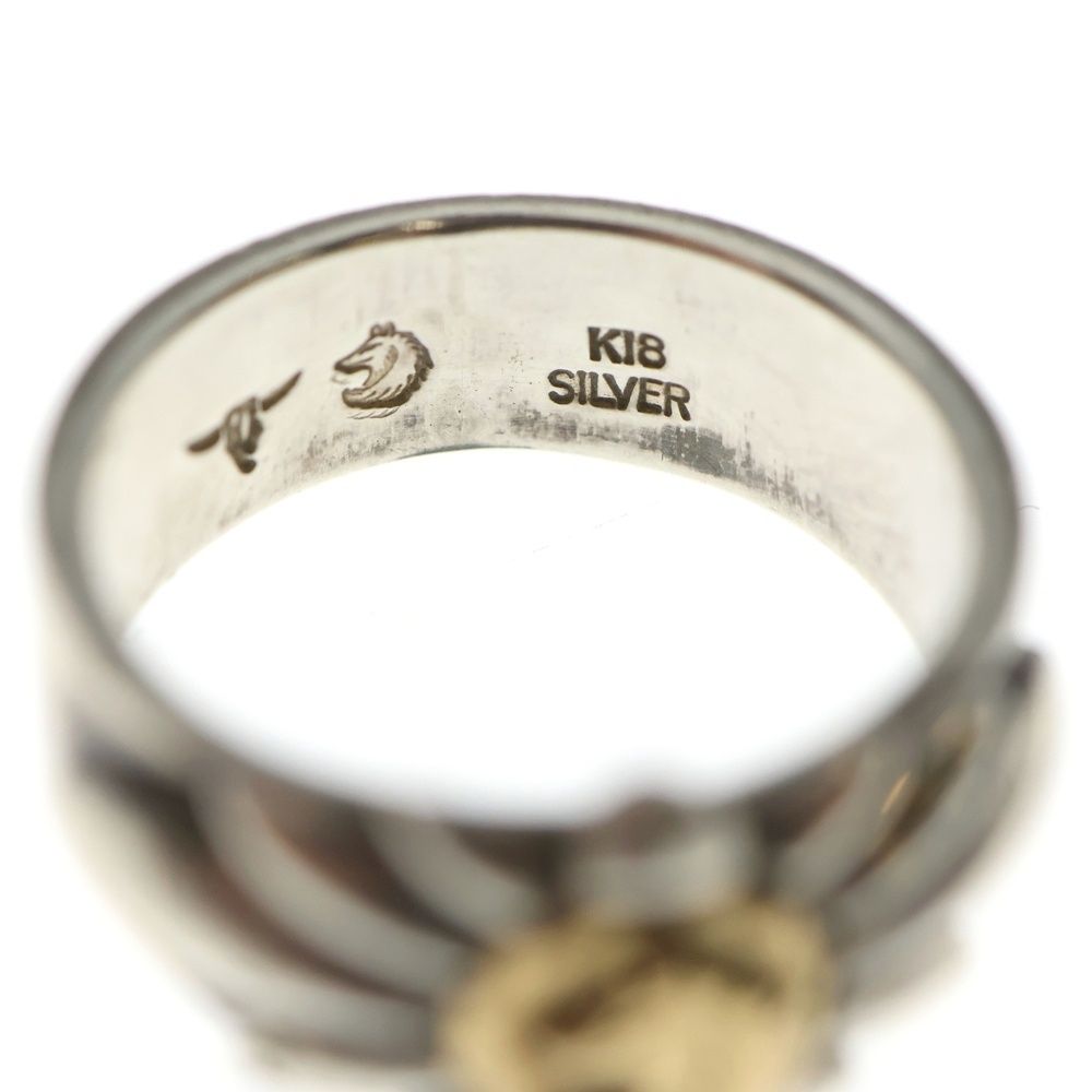 TADY & KING (タディアンドキング) 平打ちリングリリーSV K18ウルフ