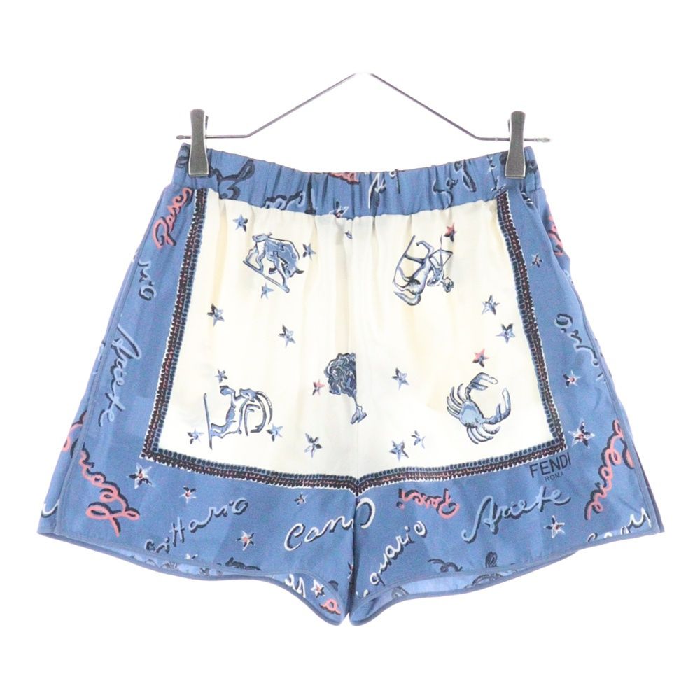 FENDI (フェンディ) ASTROLOG SILK SHORTS アストロログ 総柄プリント