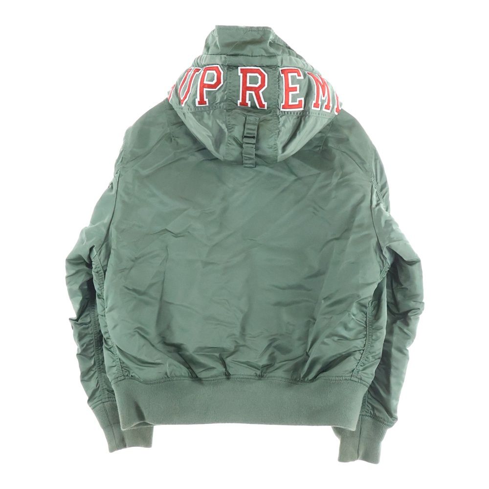SUPREME (シュプリーム) 21AW Hooded MA-1 ナイロン フーデッド