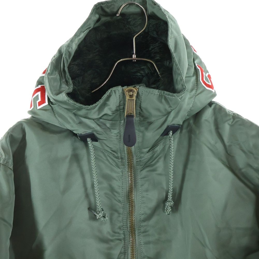 SUPREME (シュプリーム) 21AW Hooded MA-1 ナイロン フーデッド