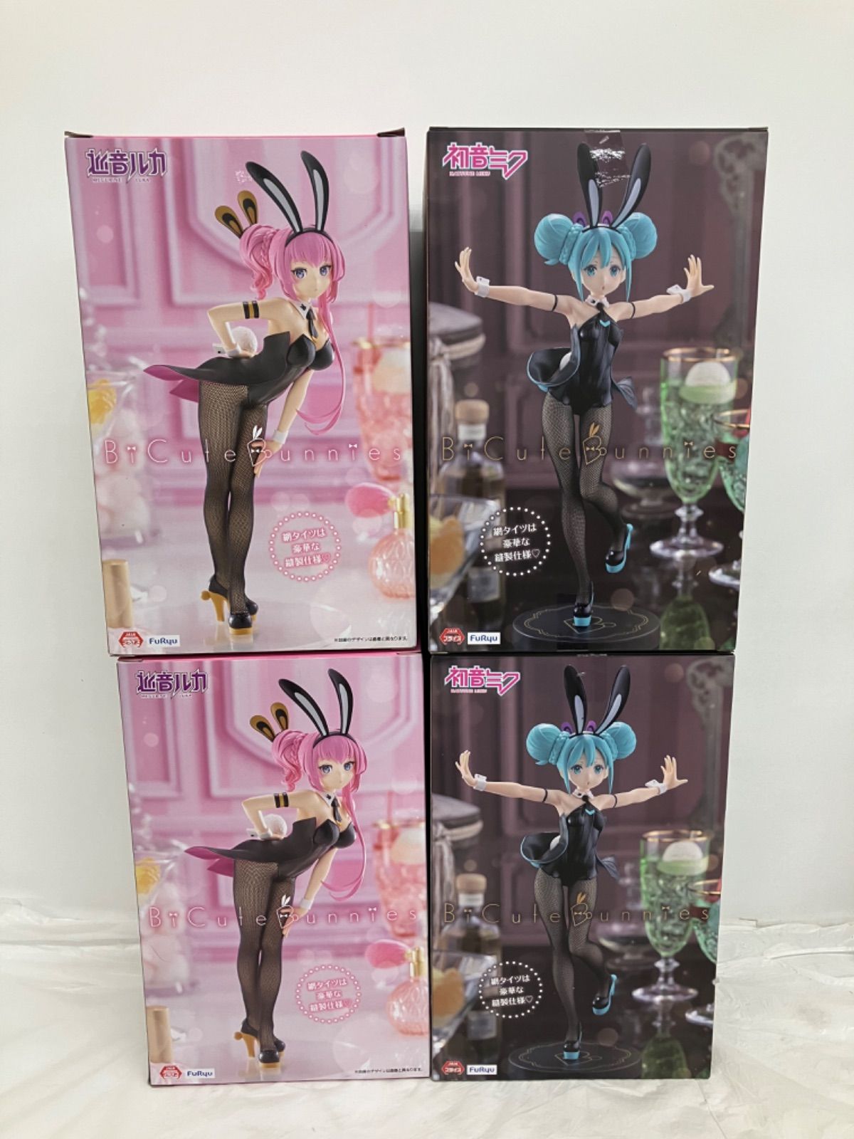 未開封 初音ミク 巡音ルカ BiCute Bunnies Figure 2種4個セット