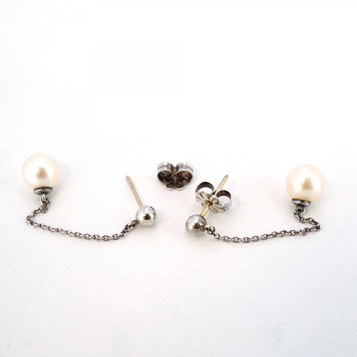 6jab0340】ティファニー ピアス ジーグフェルド シルバー925 パール