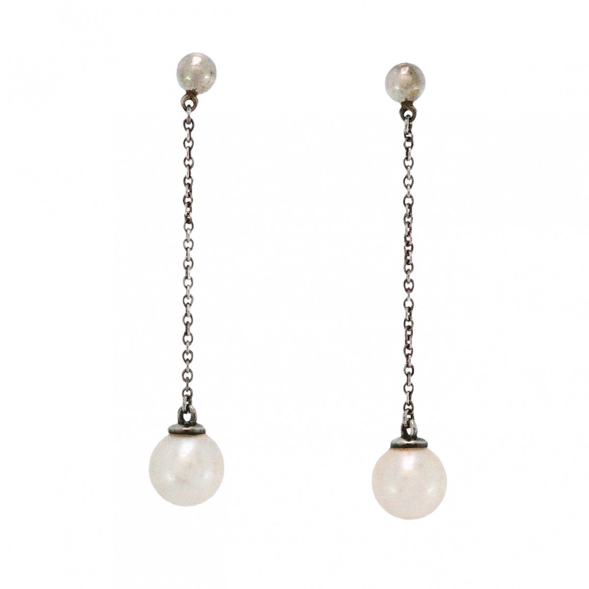 ティファニー　ピアス　パール　ジーグフェルド　片耳　8mm シルバー925 ティファニー ピアス パール ジーグフェルド 片耳 8mm シルバー925