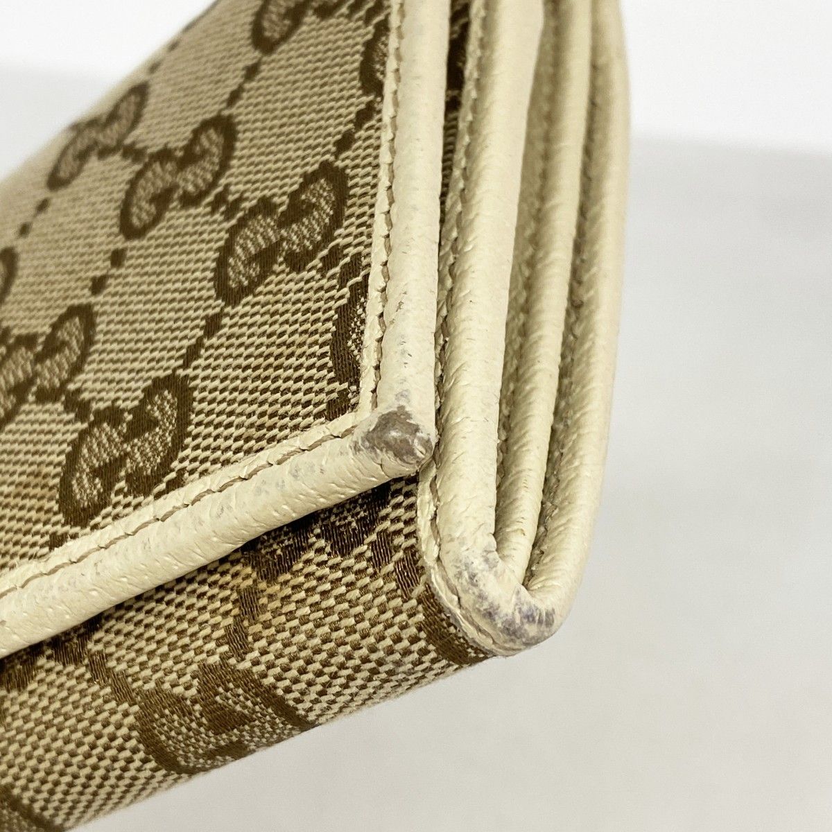 6ad4625-k】グッチ 長財布 GGキャンバス 244946 キャンバス ブラウン