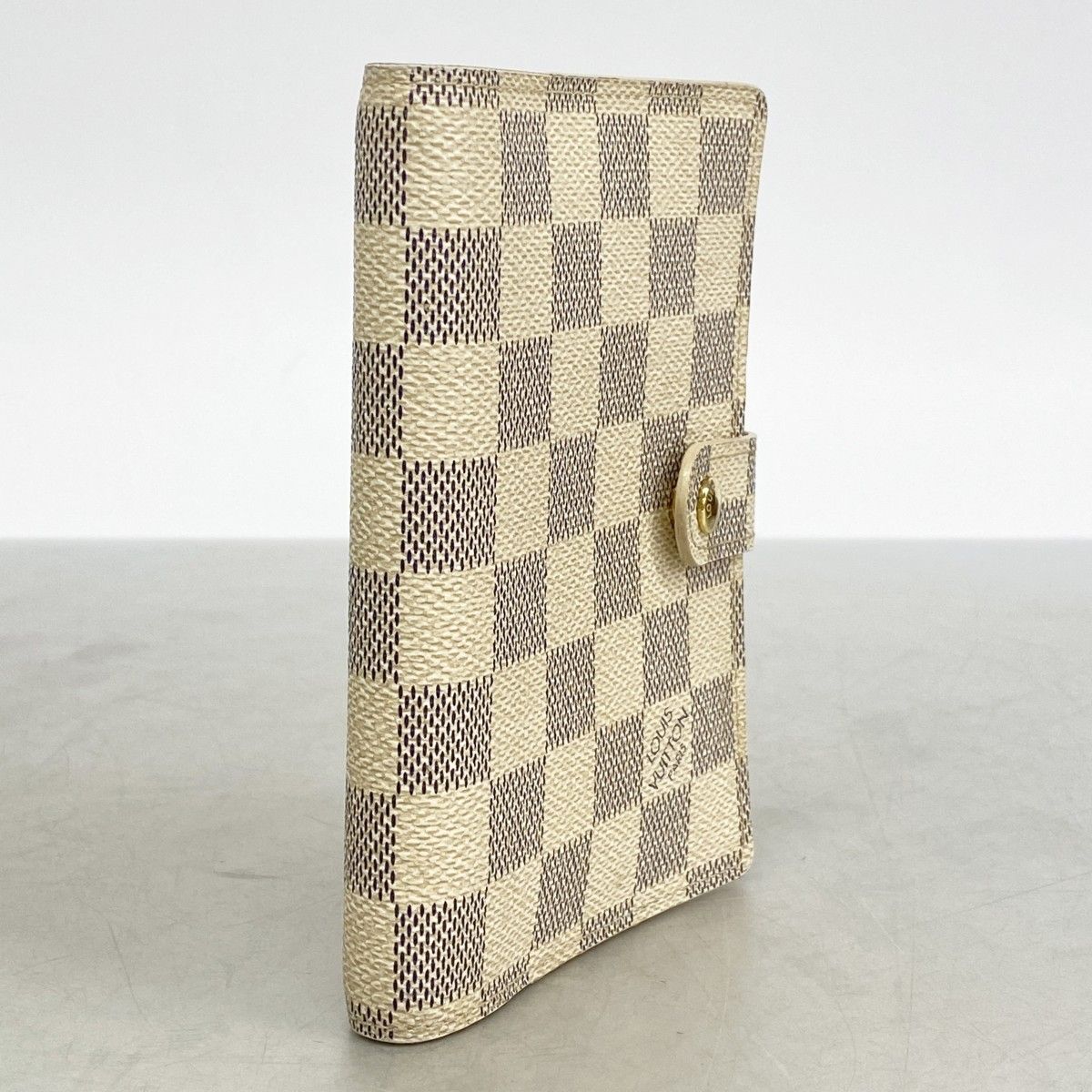 6 ad 4741-k ルイヴィトン 手帳カバー ダミエ アズール アジェンダPM R 20706 ホワイト メンズ レディース ユニセックス